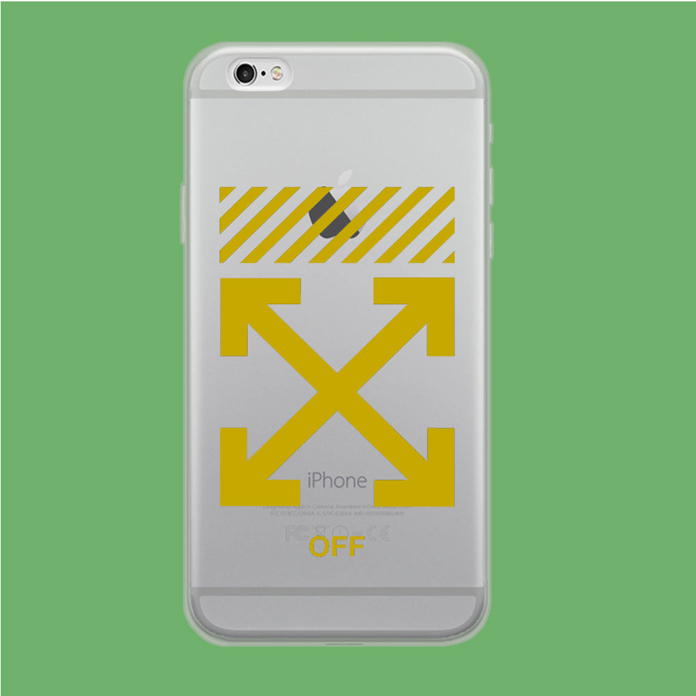 Off White Yellow Flash iPhone 6 | iPhone 6s Clear Case