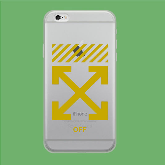 Off White Yellow Flash iPhone 6 Plus | iPhone 6s Plus Clear Case
