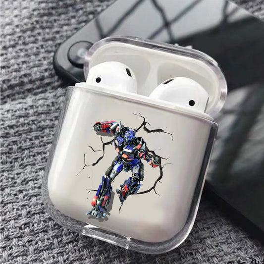 Optimus Prime Transformer 3D Protective Clear Case Cover For Apple Airpods