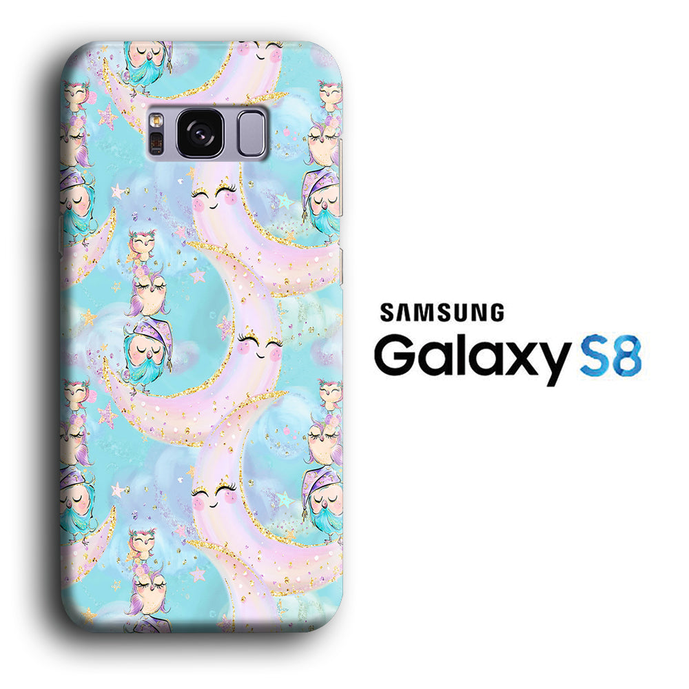 Owl Sleep Night Samsung Galaxy S8 3D Case