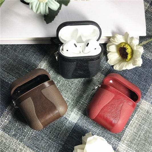 Prime Set PU Leather Protective Case Cover For Apple Airpods