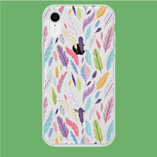 Paradise Feather Drop iPhone XR Clear Case