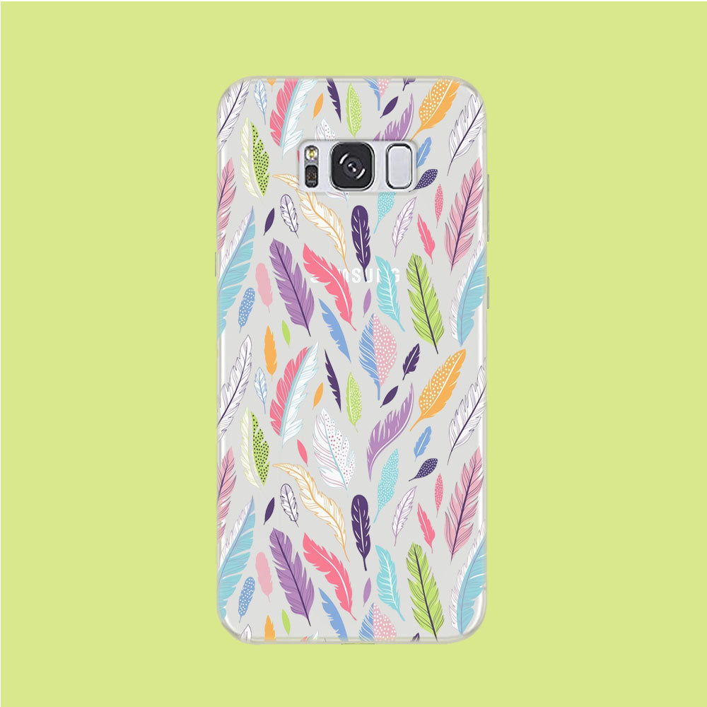 Paradise Feather Drop Samsung Galaxy S8 Clear Case