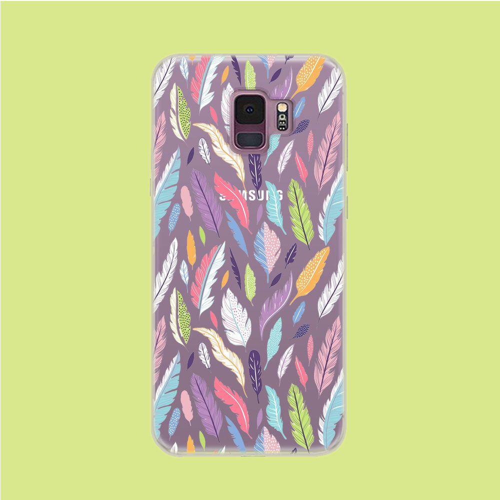 Paradise Feather Drop Samsung Galaxy S9 Clear Case