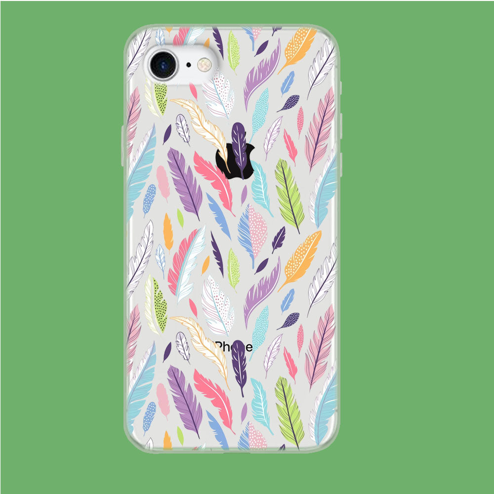 Paradise Feather Drop iPhone 8 Clear Case