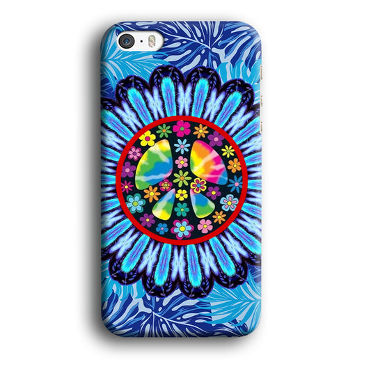 Peace Logo with Blue Touch iPhone 5 | 5s 3D Case