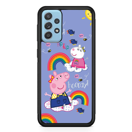 Peppa Pig Rainbow Hip Hop Samsung Galaxy A52 Case