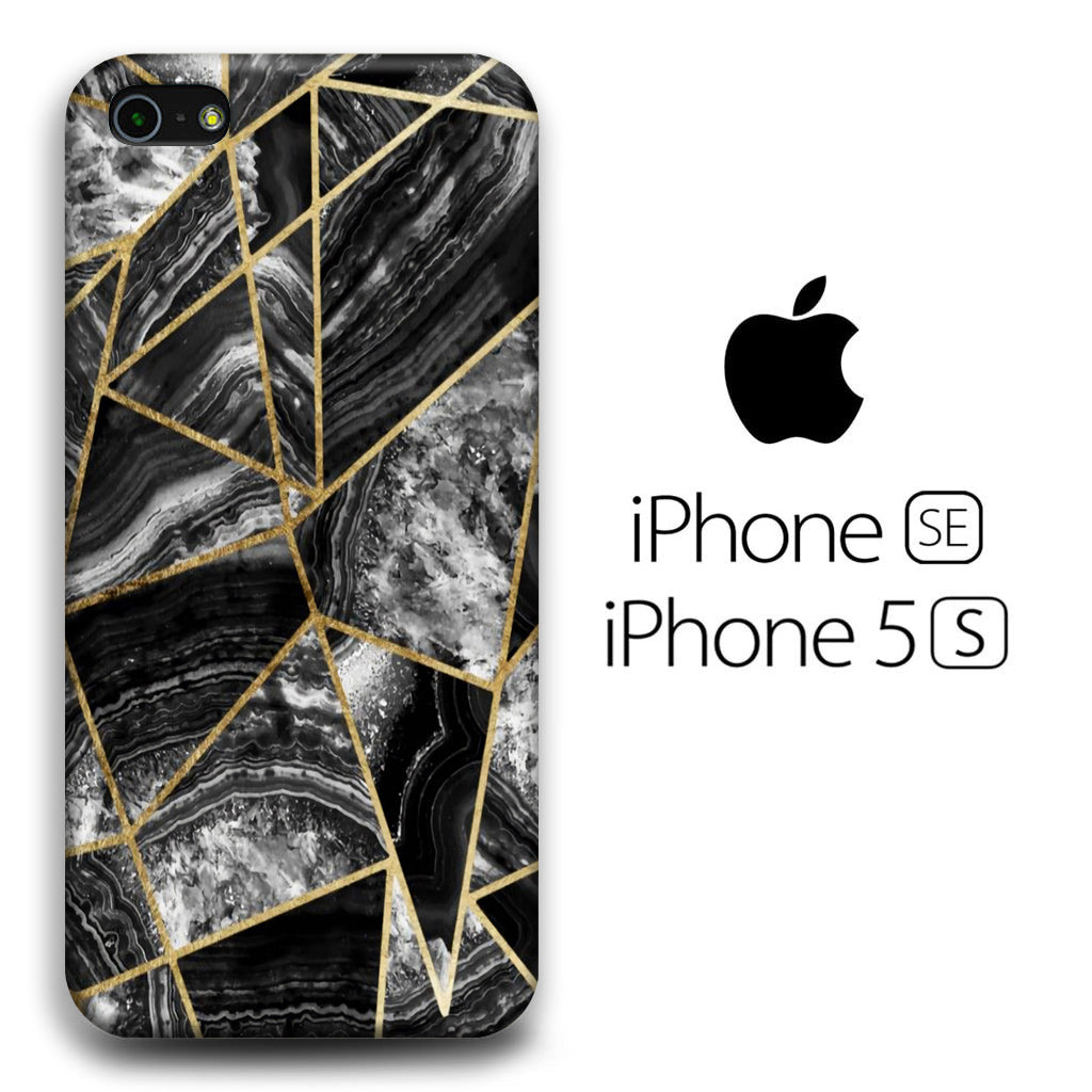 Piece Patern Black Marble iPhone 5 | 5s 3D Case