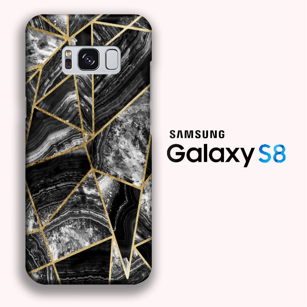 Piece Patern Black Marble Samsung Galaxy S8 3D Case