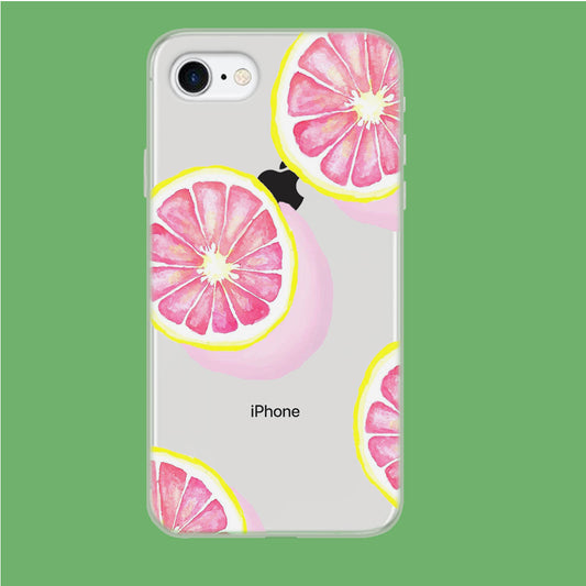 Piece of Pink Citrus iPhone 7 Clear Case