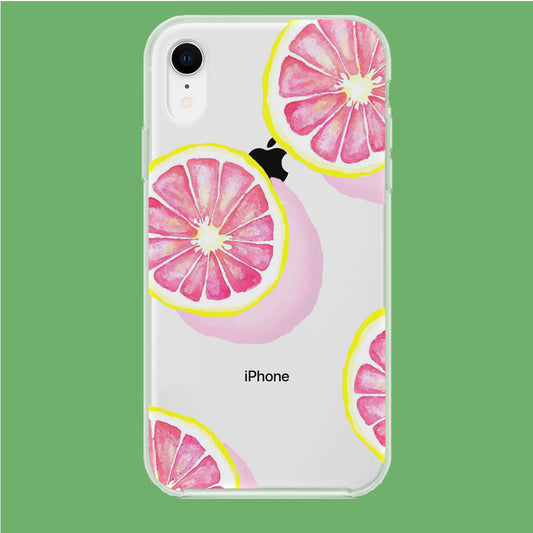 Piece of Pink Citrus iPhone XR Clear Case