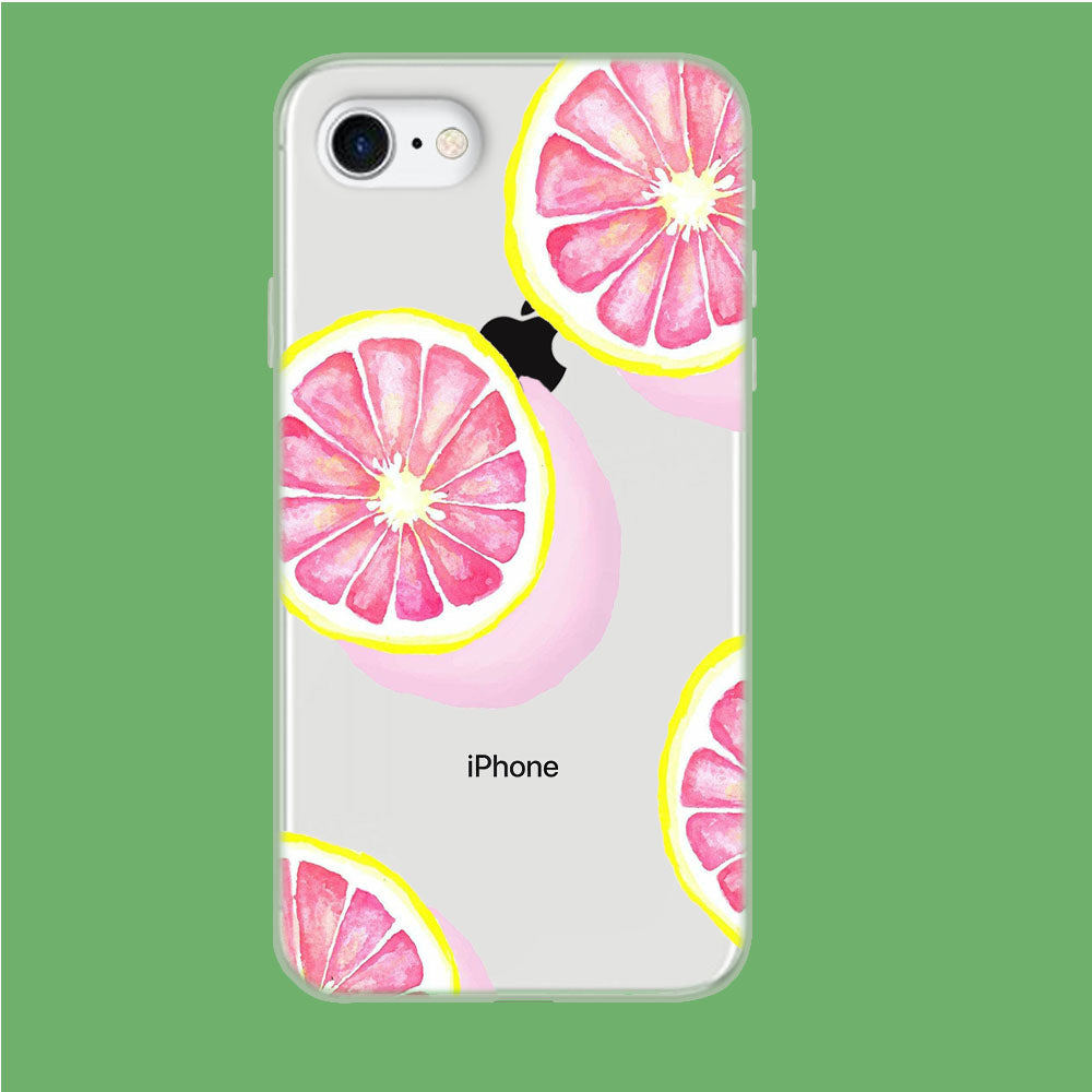 Piece of Pink Citrus iPhone 8 Clear Case