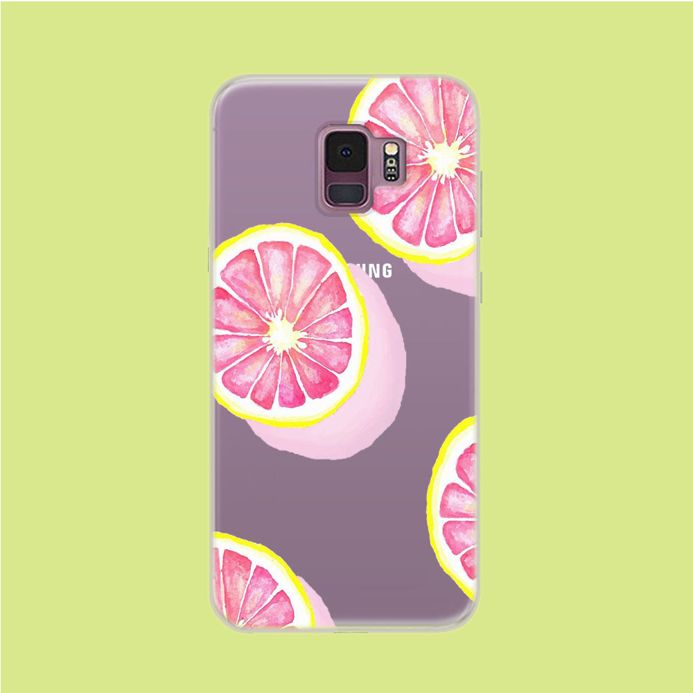 Piece of Pink Citrus Samsung Galaxy S9 Clear Case