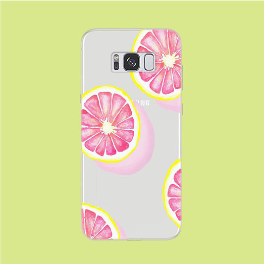 Piece of Pink Citrus Samsung Galaxy S8 Clear Case