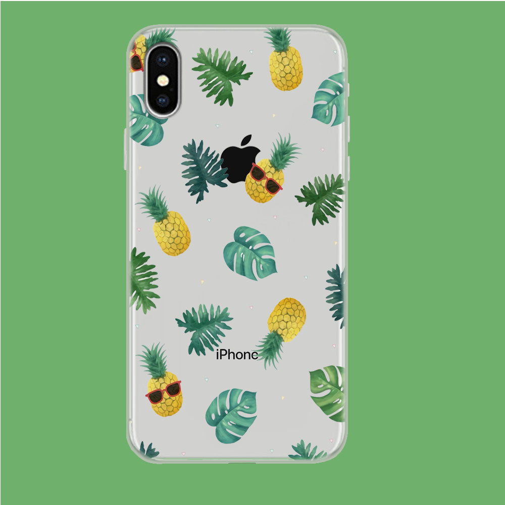 Pineapple Forest iPhone X Clear Case