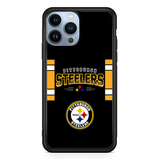 Pittsburgh Steelers Jersey on Black iPhone 13 Pro Max Case