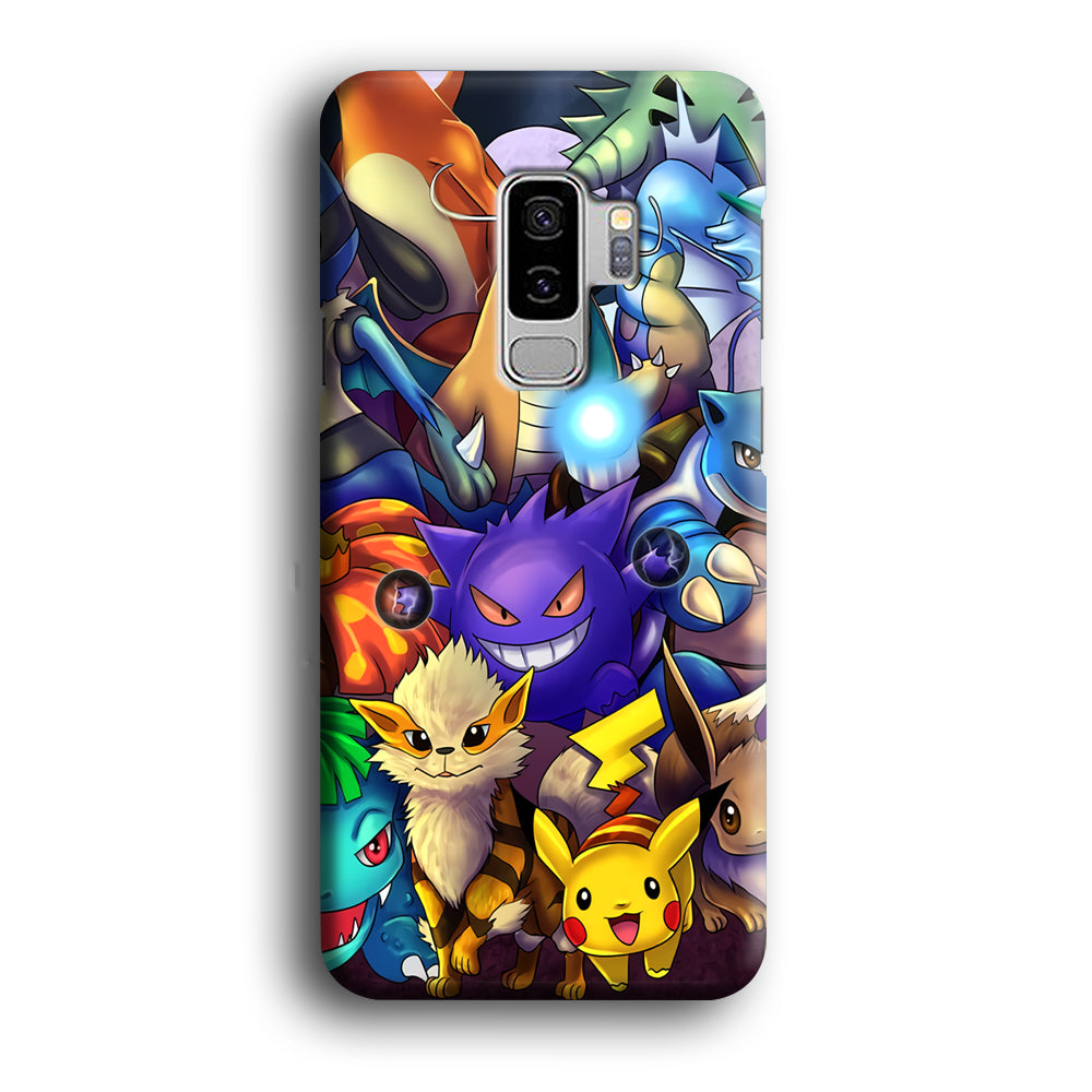 Pokemon Gengar Team in Action Samsung Galaxy S9 Plus Case