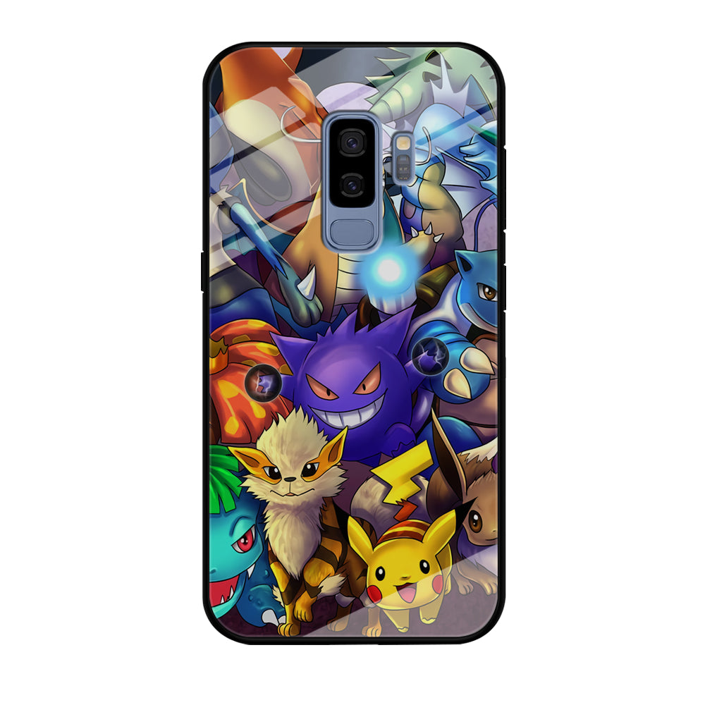 Pokemon Gengar Team in Action Samsung Galaxy S9 Plus Case
