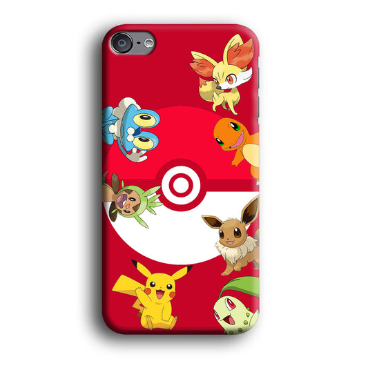 Pokemon Members Collage iPod Touch 6 3D Case