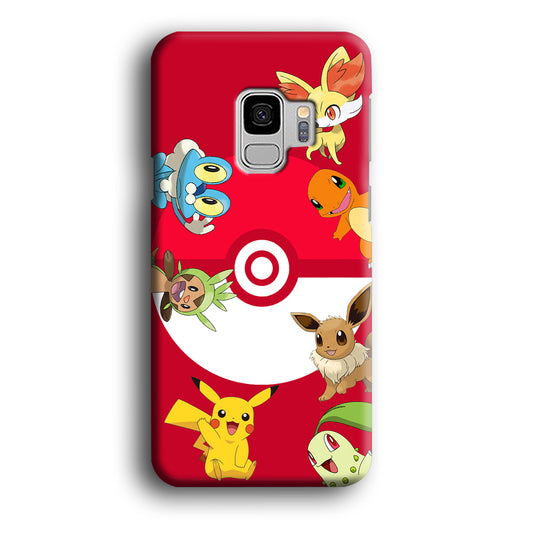 Pokemon Members Collage Samsung Galaxy S9 3D Case
