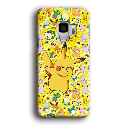 Pokemon Pikachu Celebration Samsung Galaxy S9 3D Case