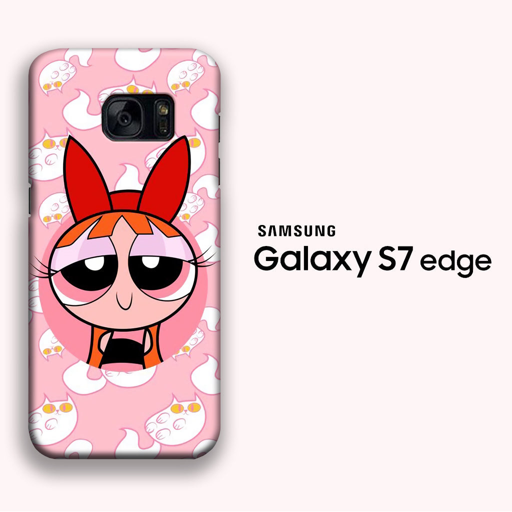 Powerpuff Girls Blossom Smile Samsung Galaxy S7 Edge 3D Case
