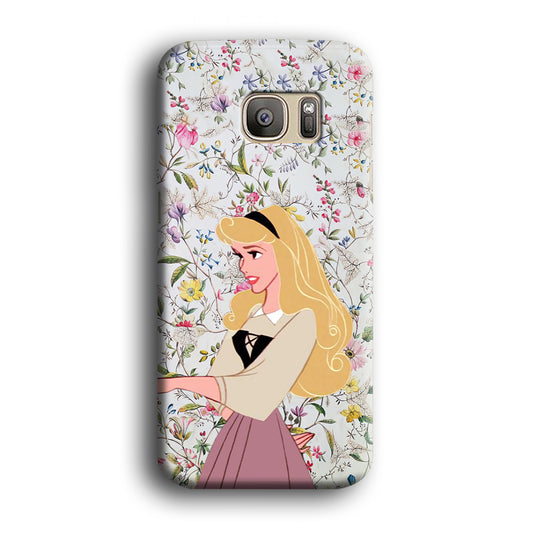 Princess and The Flowers Samsung Galaxy S7 Edge 3D Case