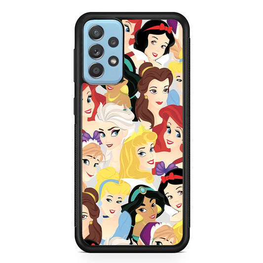 Princess of Disney Collage Beauty Face Samsung Galaxy A72 Case