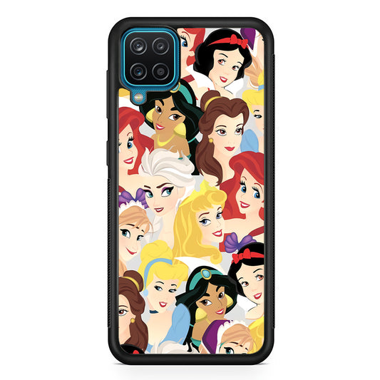 Princess of Disney Collage Beauty Face Samsung Galaxy A12 Case