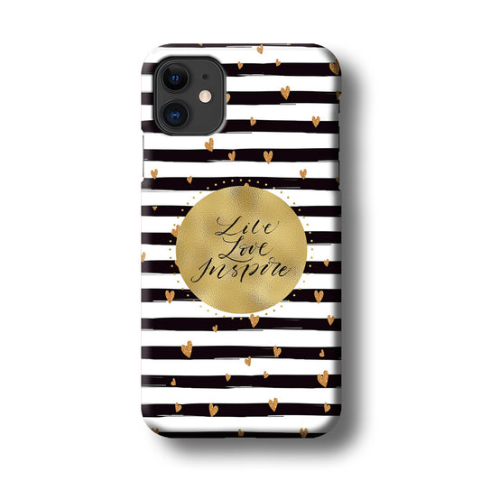 Quote Love in Circle of Inspiration iPhone 11 3D Case