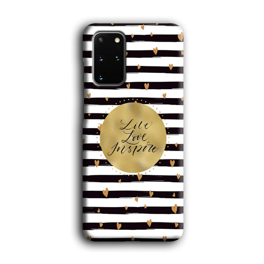 Quote Love in Circle of Inspiration Samsung Galaxy S20 Plus 3D Case