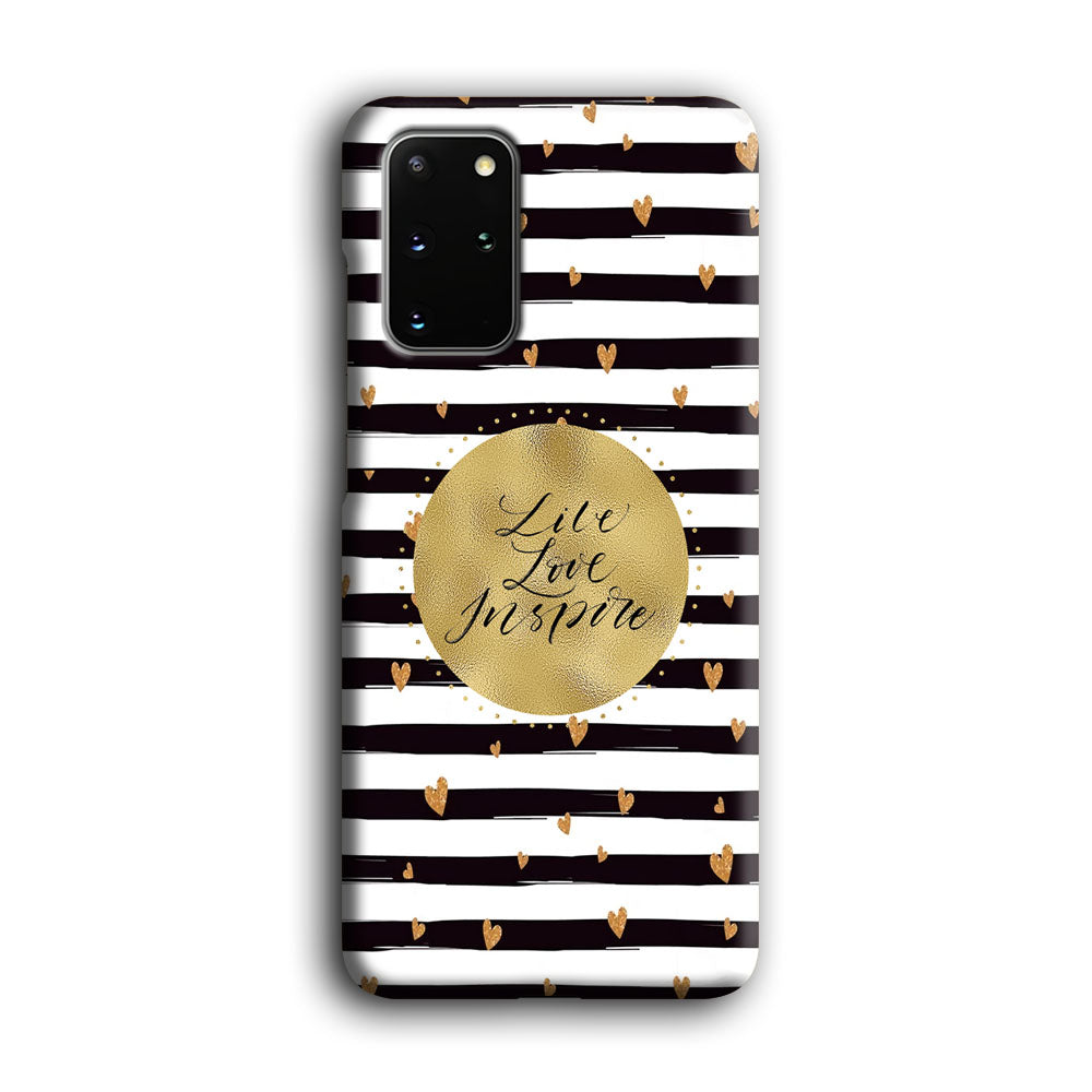 Quote Love in Circle of Inspiration Samsung Galaxy S20 Plus 3D Case