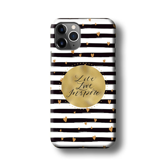Quote Love in Circle of Inspiration iPhone 11 Pro Max 3D Case