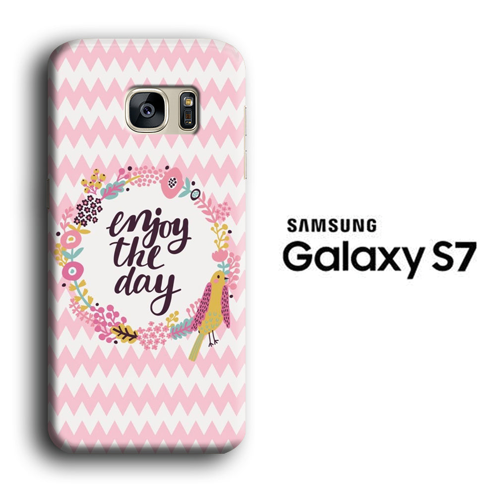 Quote Every Day is Happiness Samsung Galaxy S7 3D Case