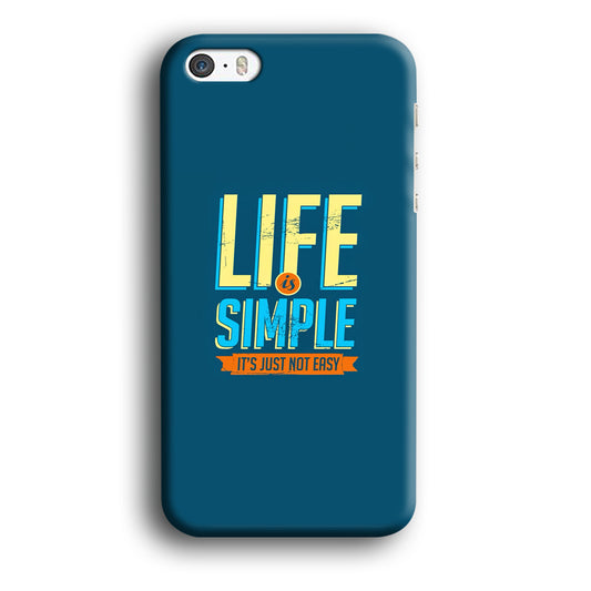 Quotes Not Easy Life iPhone 5 | 5s 3D Case