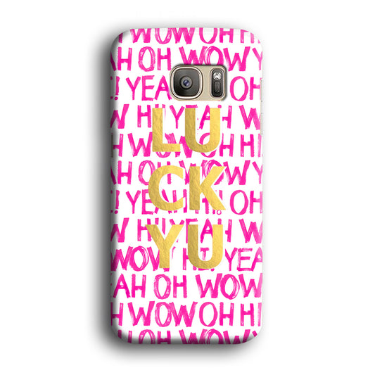 Quotes of Girls Samsung Galaxy S7 Edge 3D Case