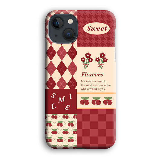 Red Flanel Fusion Wallpaper iPhone 13 3D Case