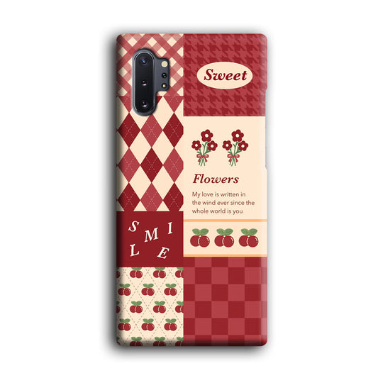 Red Flanel Fusion Wallpaper Samsung Galaxy Note 10 Plus 3D Case