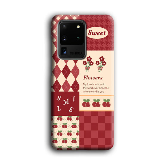 Red Flanel Fusion Wallpaper Samsung Galaxy S20 Ultra 3D Case