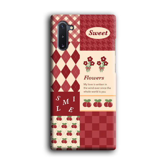 Red Flanel Fusion Wallpaper Samsung Galaxy Note 10 3D Case