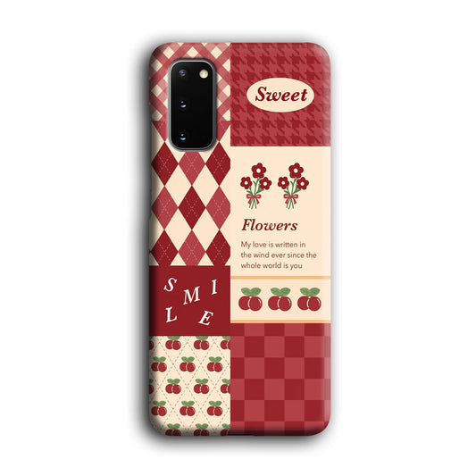 Red Flanel Fusion Wallpaper Samsung Galaxy S20 3D Case