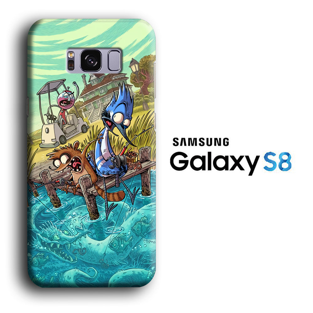 Reguler Show Fishing The Dragon Samsung Galaxy S8 3D Case