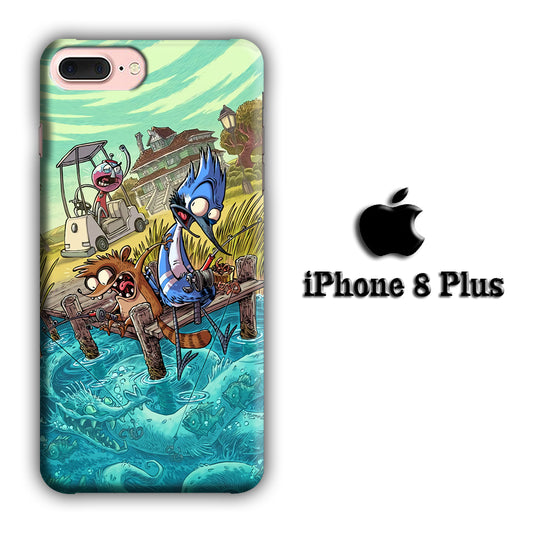 Reguler Show Fishing The Dragon iPhone 8 Plus 3D Case