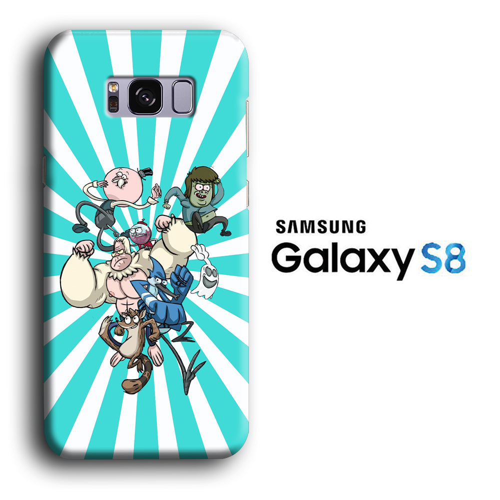 Reguler Show Squad in Action Samsung Galaxy S8 3D Case