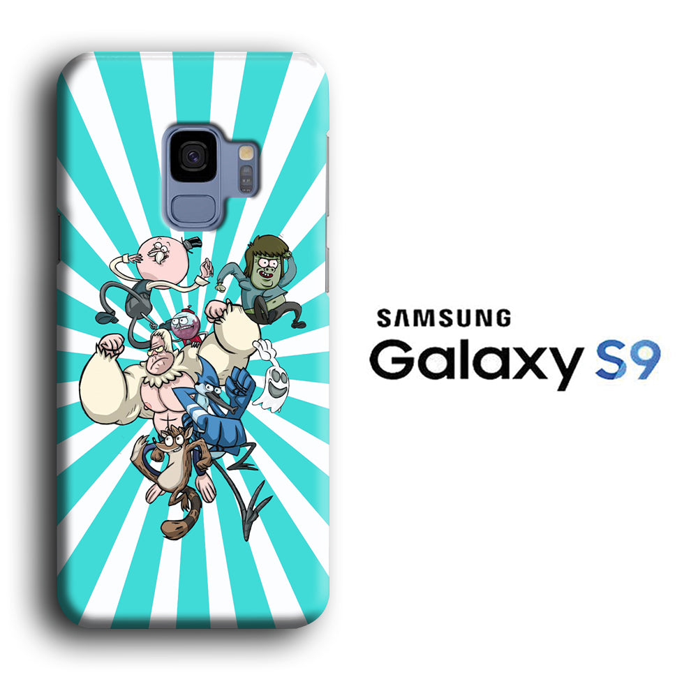 Reguler Show Squad in Action Samsung Galaxy S9 3D Case