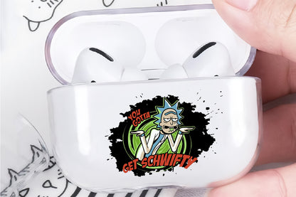 Rick and Morty Jeer Face Protective Clear Case Cover For Apple Airpod Pro
