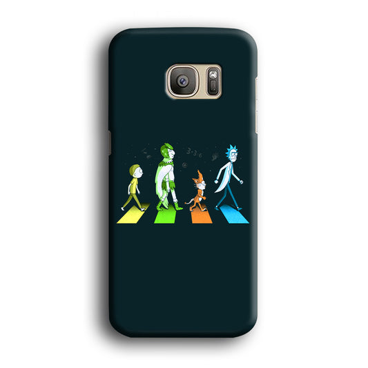 Rick and Morty Walk in Cross Samsung Galaxy S7 3D Case
