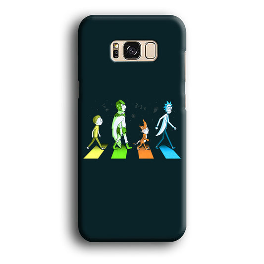 Rick and Morty Walk in Cross Samsung Galaxy S8 3D Case