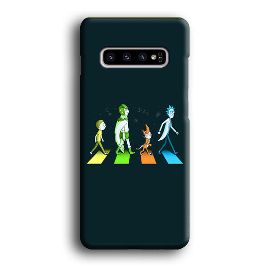 Rick and Morty Walk in Cross Samsung Galaxy S10 3D Case