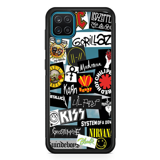 Rock's Band Famous Label Samsung Galaxy A12 Case